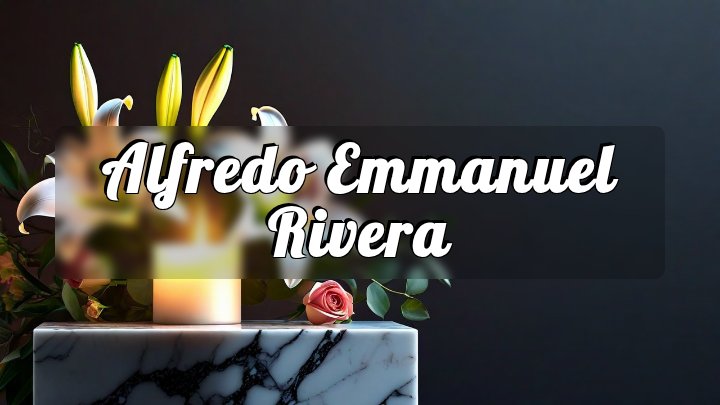 Alfredo Emmanuel Rivera, Daly City, California